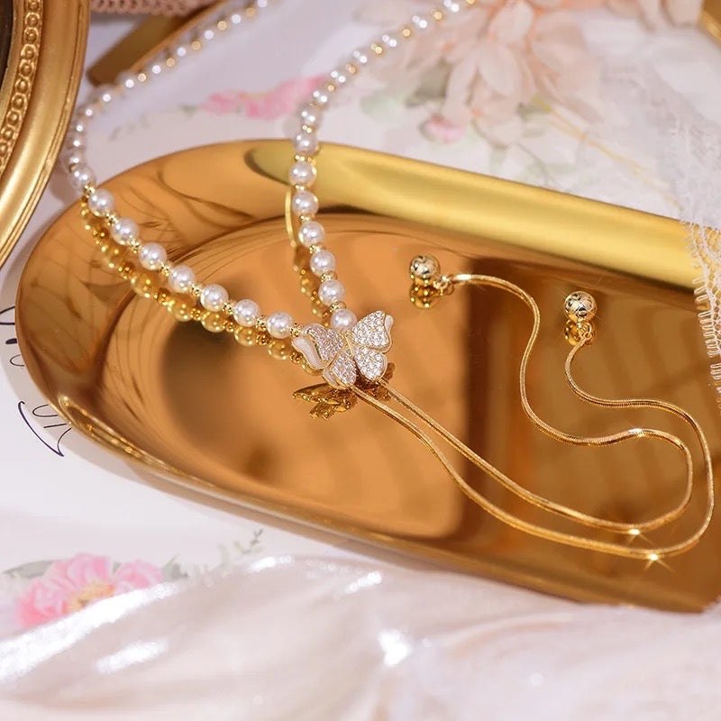 Imperial Adjustable Chain Japanese Style Butterfly š¦ Necklace
