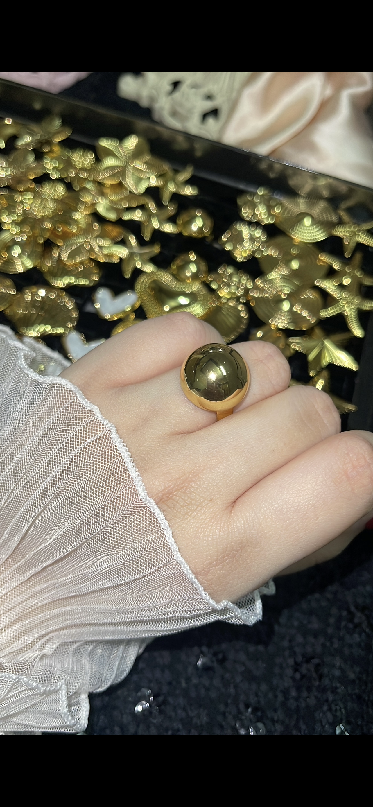 Circle Ring – Anti-Tarnish, Golden, Adjustable Fit