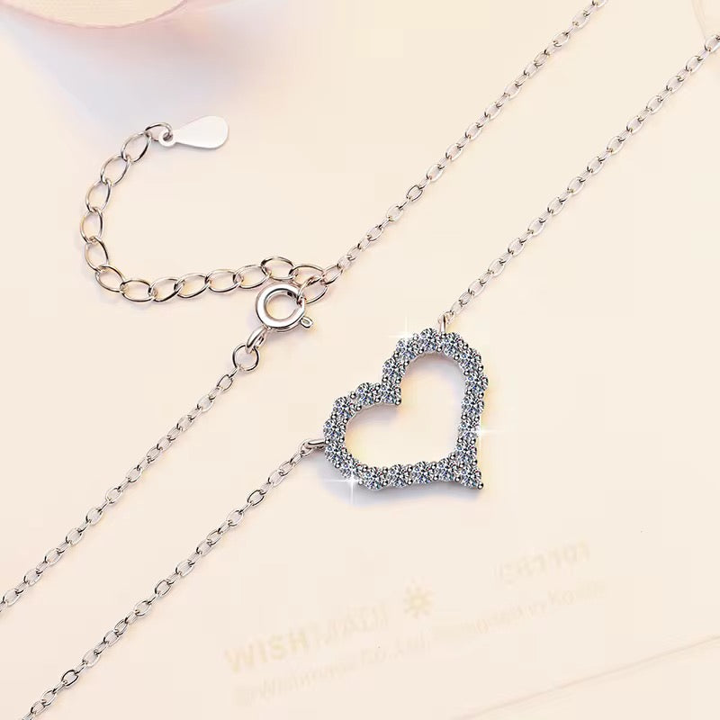 Areena Heart Charm Silver Pendant