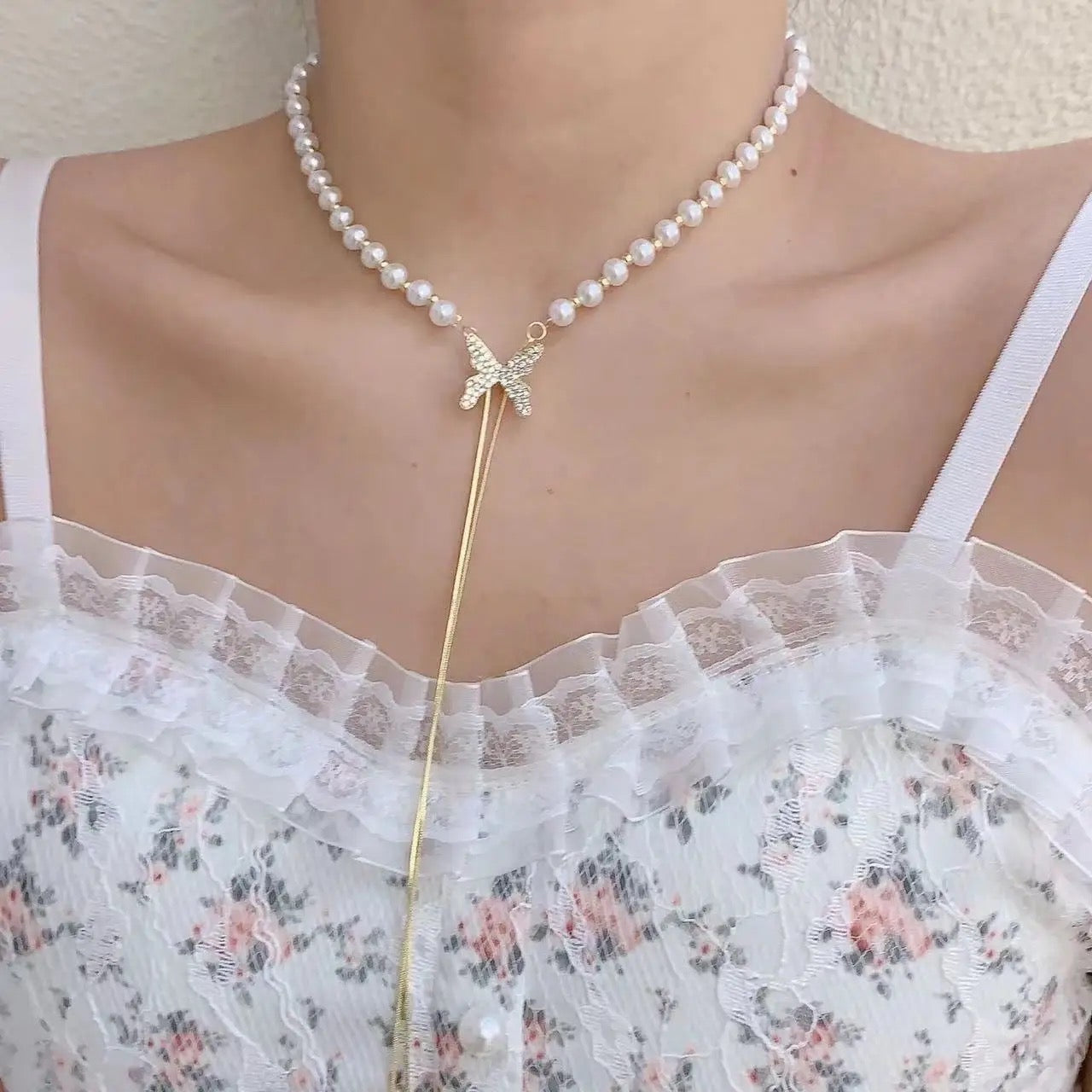 Imperial Adjustable Chain Japanese Style Butterfly 🦋 Necklace