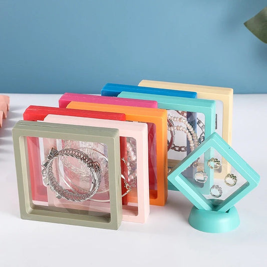 Transparent Rebound Jewellery Box- (colour may vary)