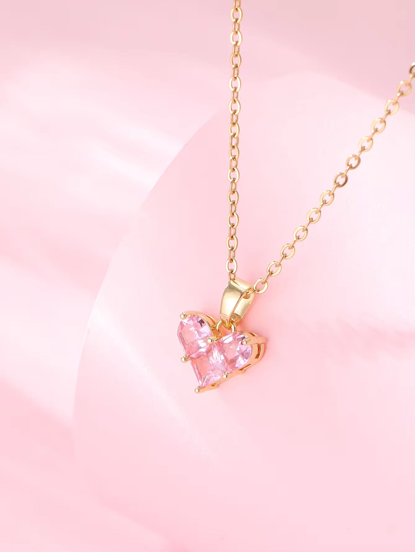 Disney Princess Pink Heart Pendant