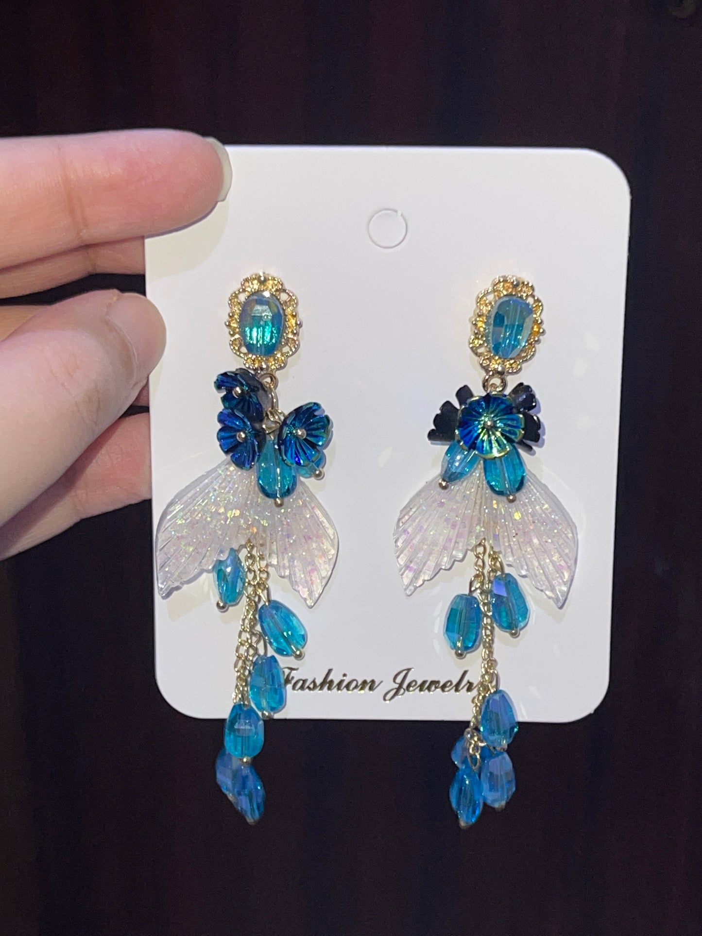Blue Mermaid Earrings