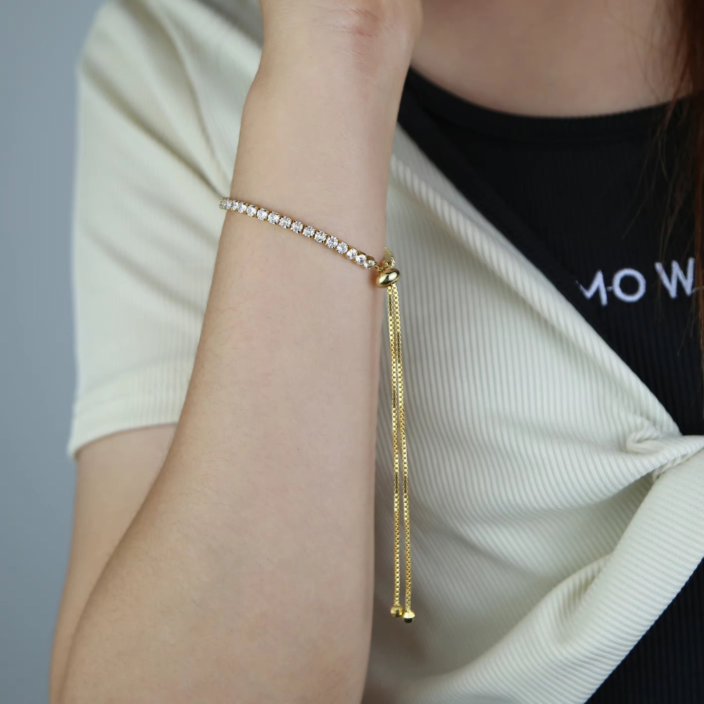 Areena Adjustable Chain Bracelet Set (Combo of 5)