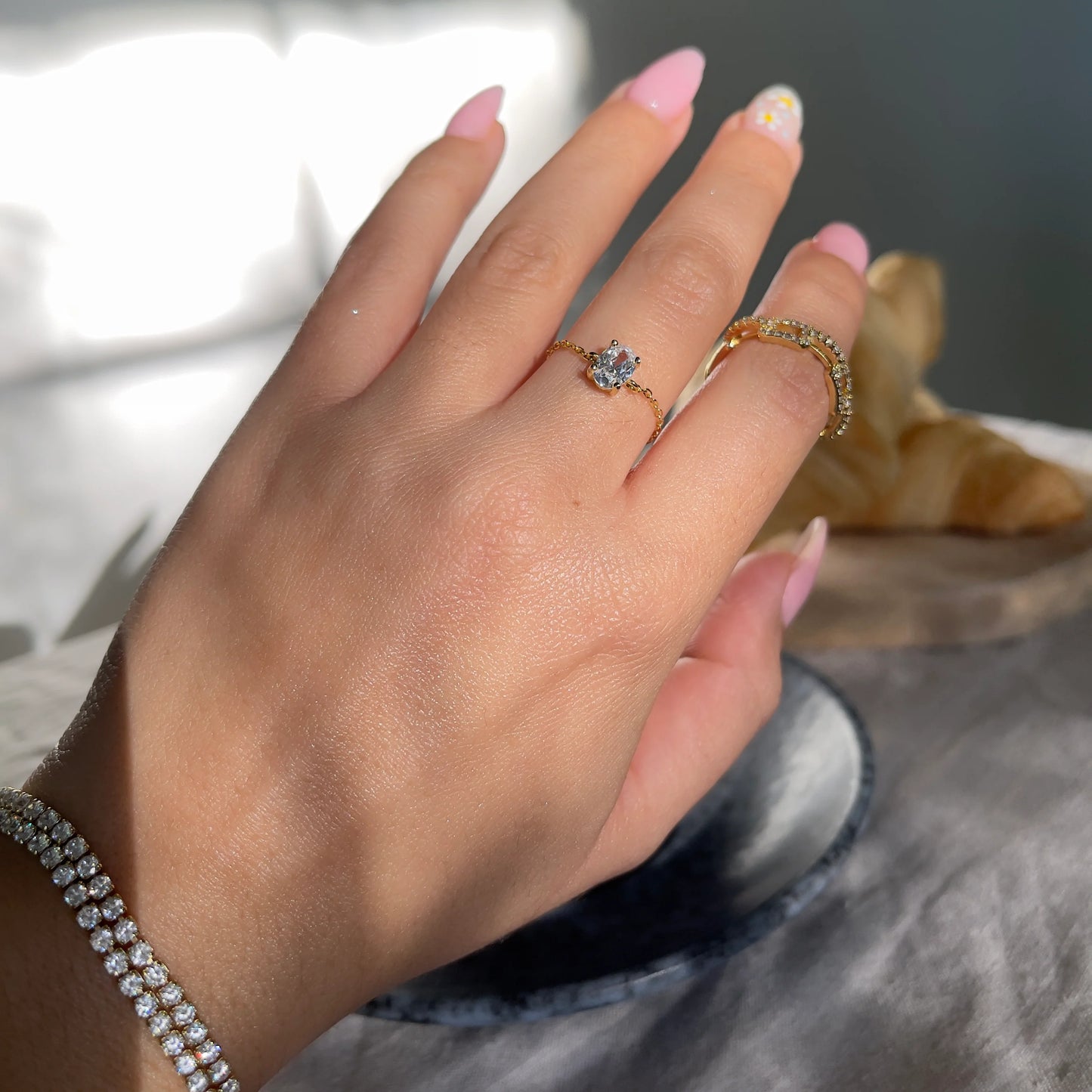 The Original Areena Adjustable Chain Ring - Golden