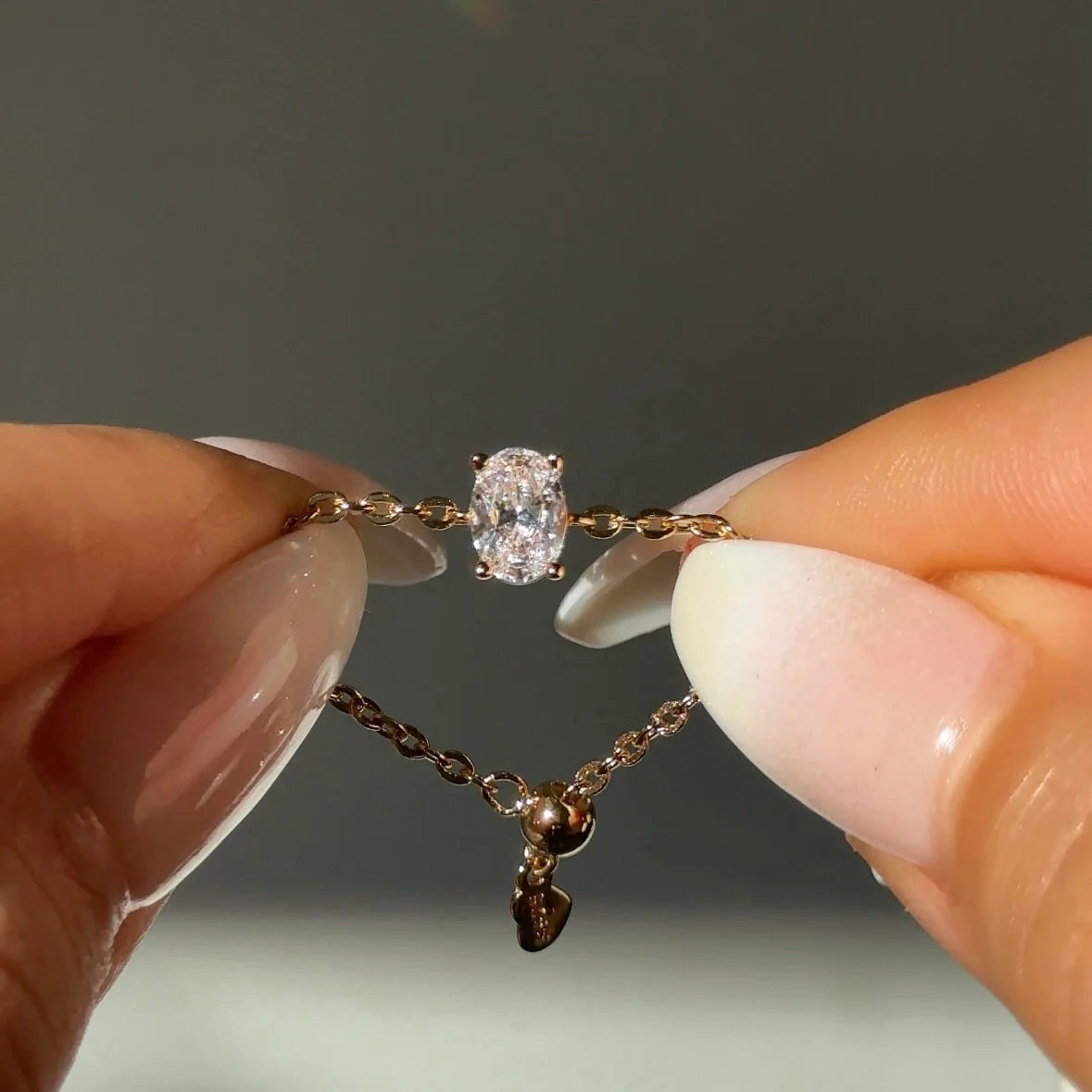 Zunaira Adjustable Chain Ring Value Combo - (Golden + Royal Pink)
