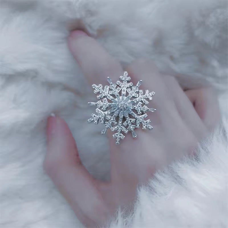 Snowflake Original Zirconia Rotating Adjustable Ring - (Ring Box Included)