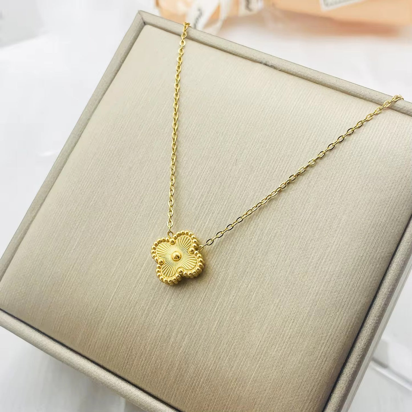 Gold Clover Pendant
