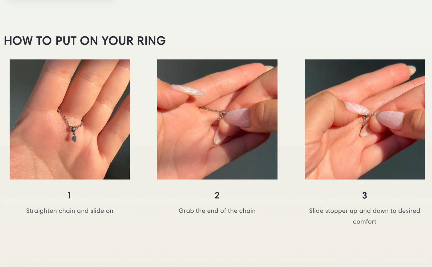 The Original Areena Adjustable Chain Ring - Golden