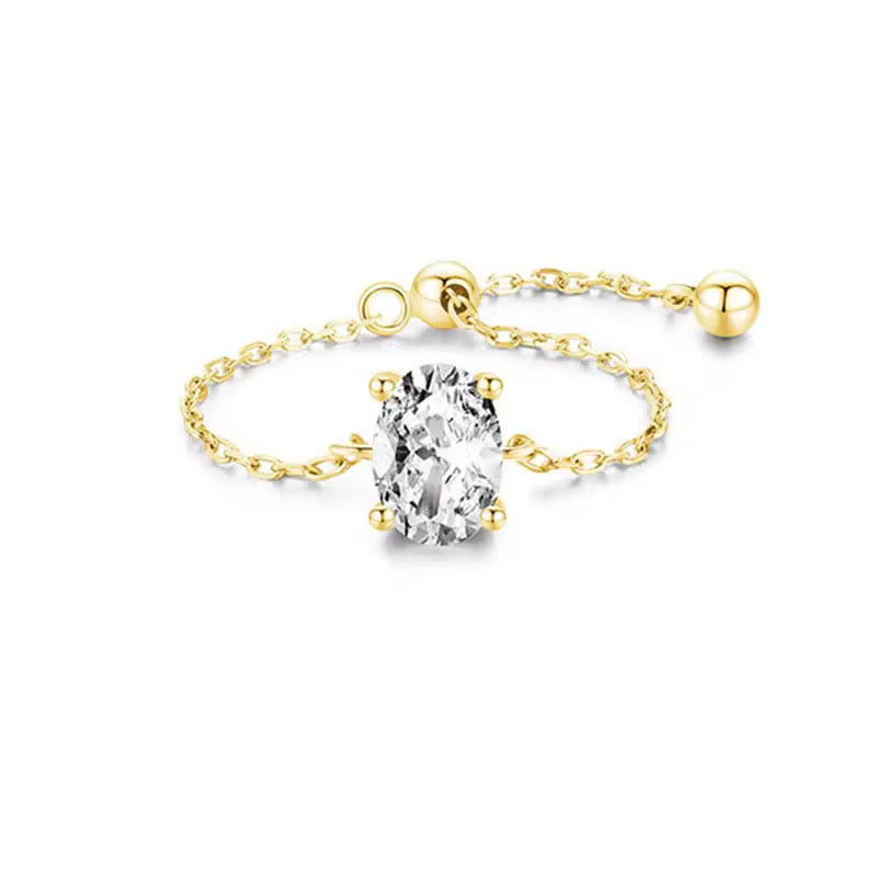 Areena Adjustable Chain Ring Value Combo - (Golden + Silver)