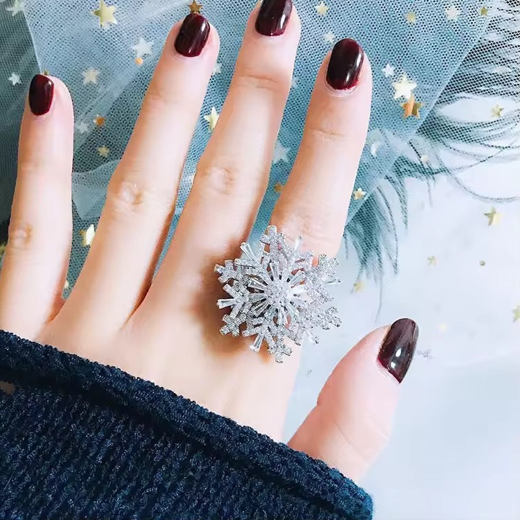 Snowflake Original Zirconia Rotating Adjustable Ring - (Ring Box Included)