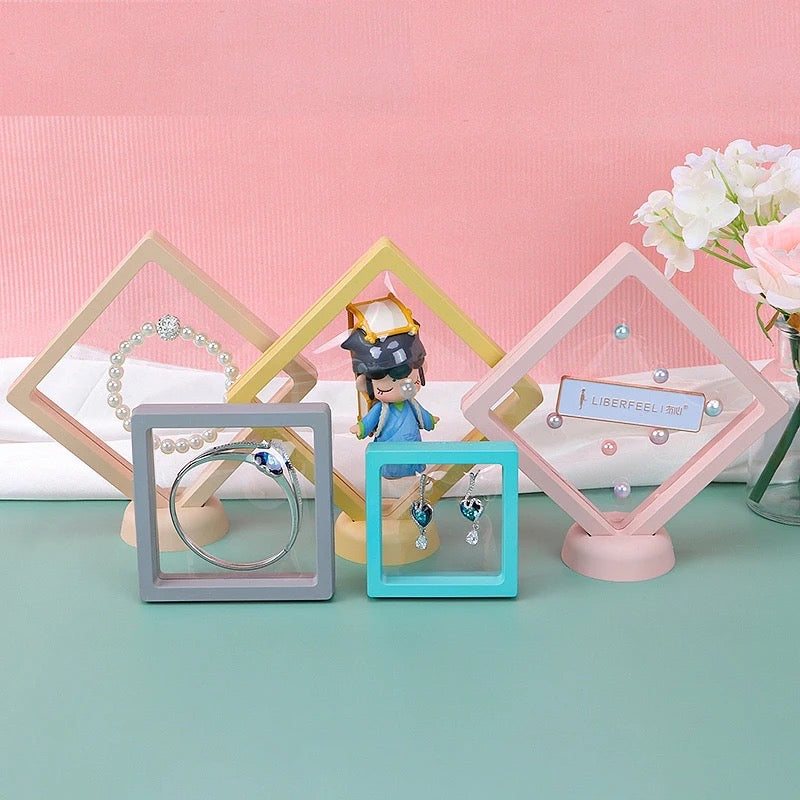 Transparent Rebound Jewellery Box- (colour may vary)