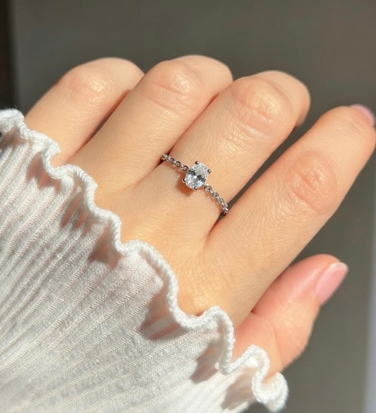 The Original Areena Adjustable Chain Ring - Silver