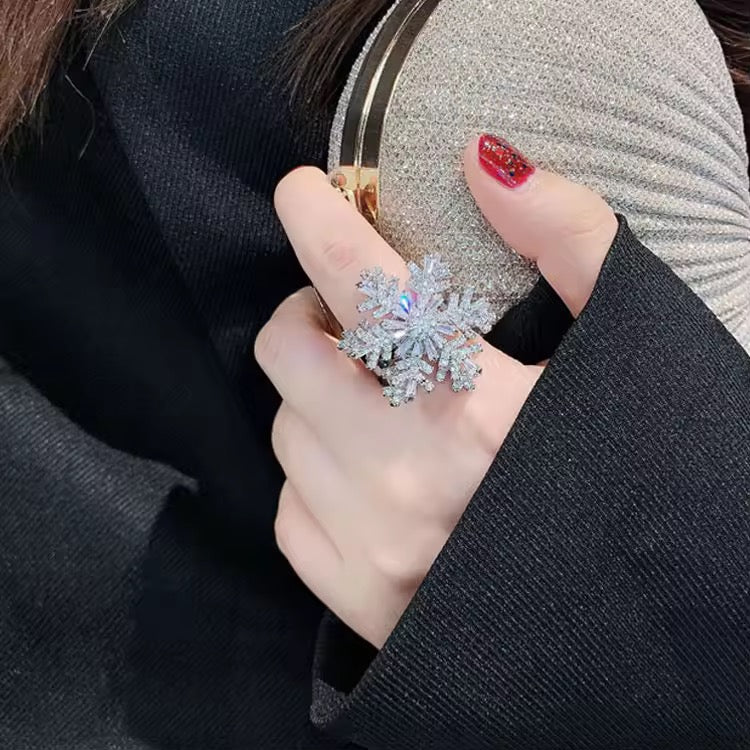 Snowflake Original Zirconia Rotating Adjustable Ring - (Ring Box Included)