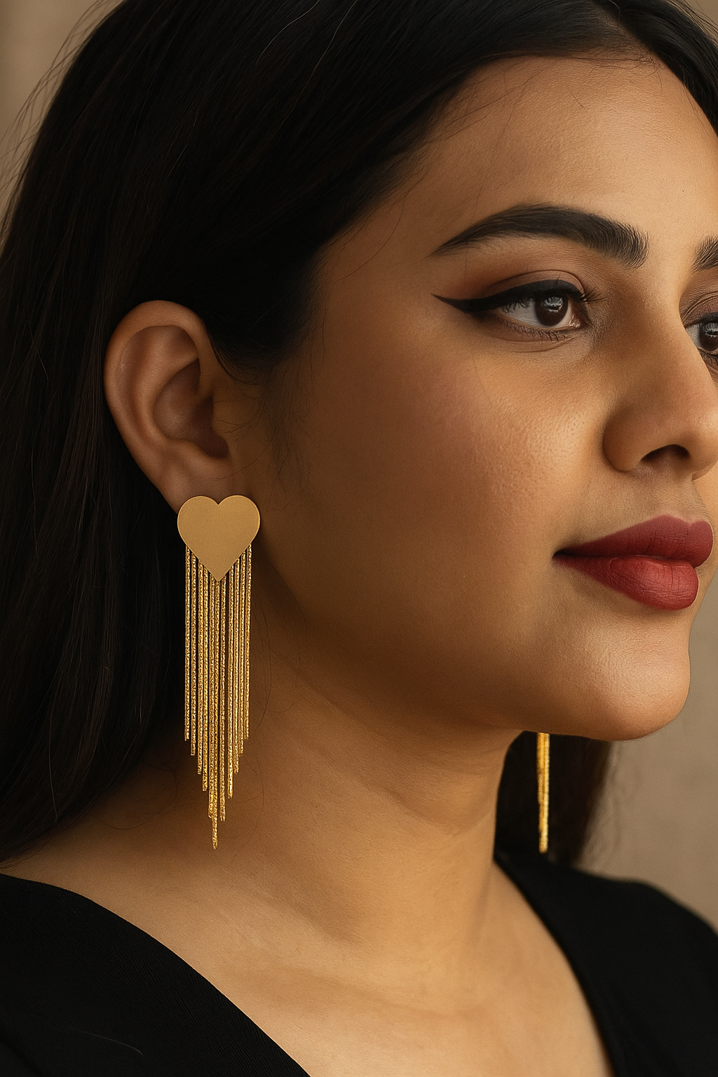 Gold Plated Love Danglers
