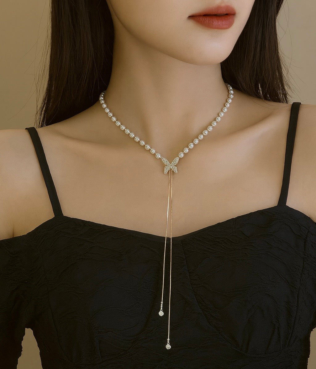 Imperial Adjustable Chain Japanese Style Butterfly 🦋 Necklace