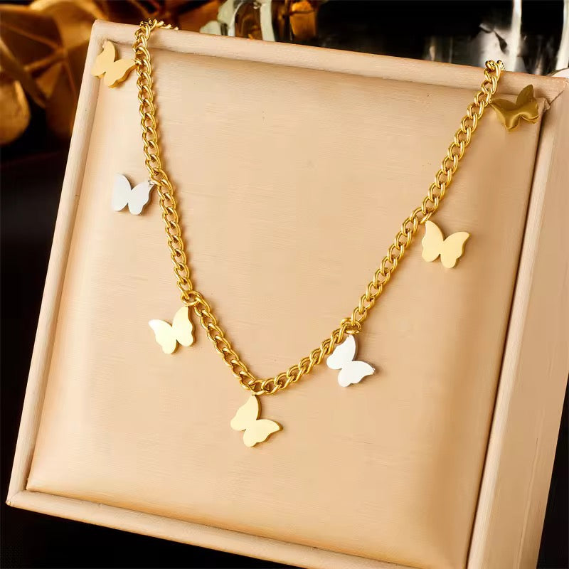 Aristo Golden Butterfly Necklace