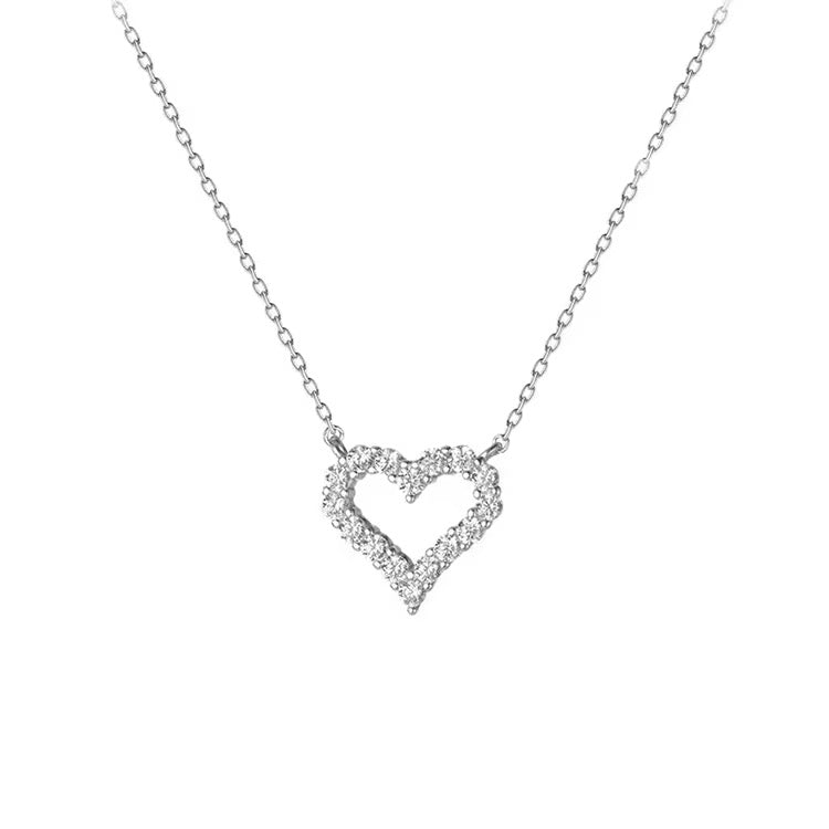 Areena Heart Charm Silver Pendant