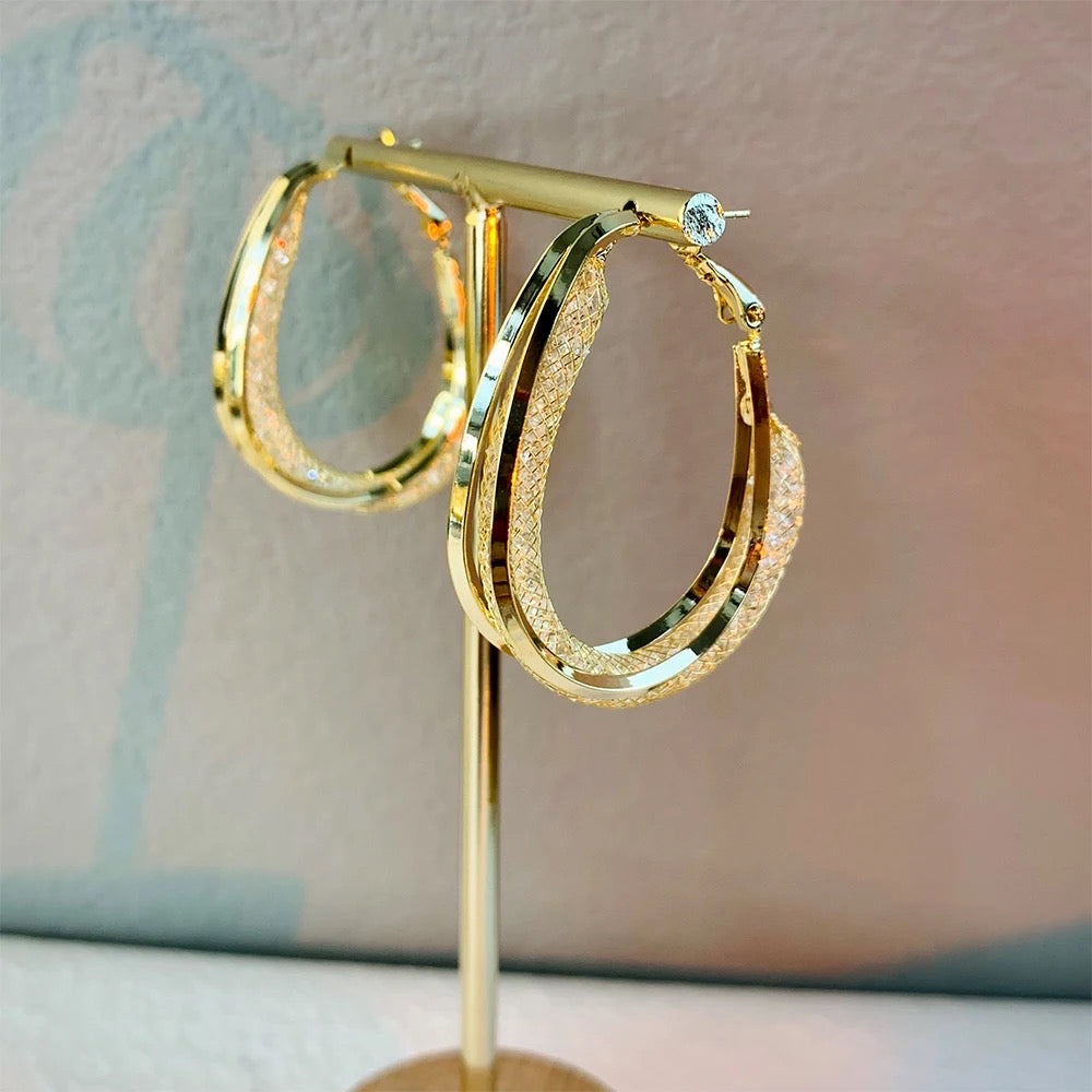 Premium Bling Hoops