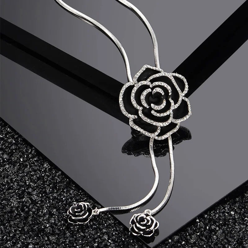 Noir Rose Adjustable Premium Necklace