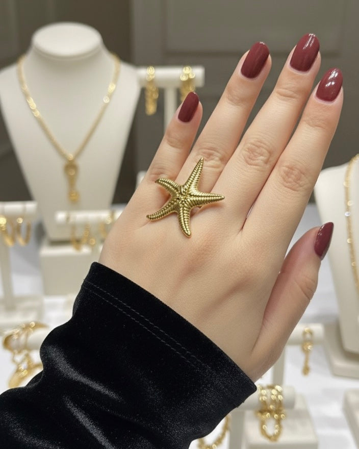 Trendy Starfish Ring