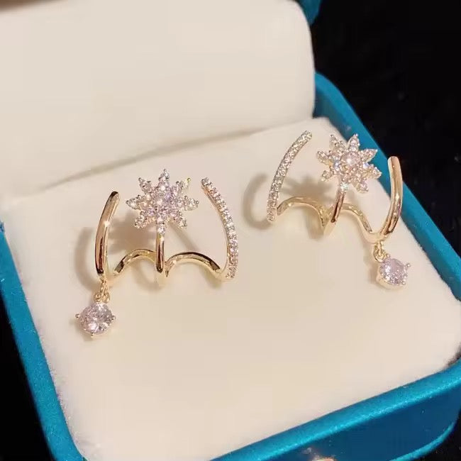 Starlit Bloom Drop Earrings