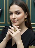Diamond Shaped Golden Ring
