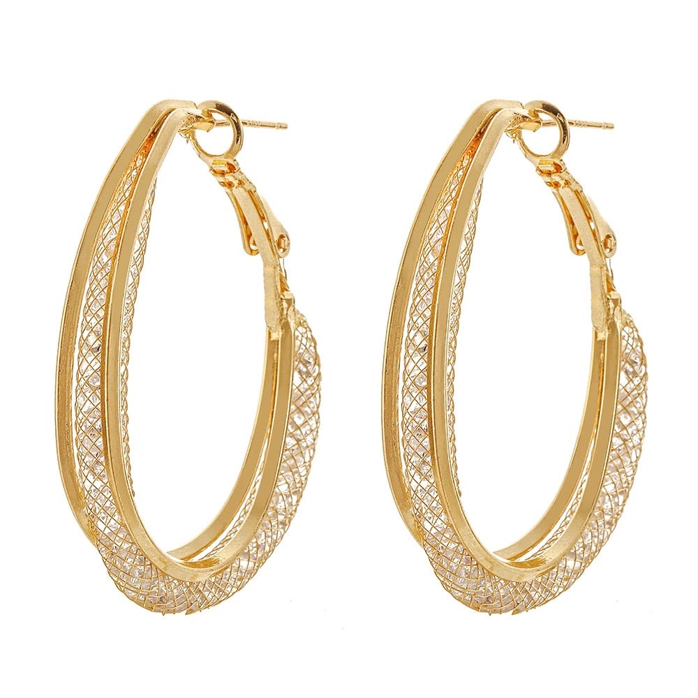 Premium Bling Hoops