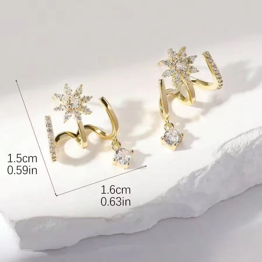 Starlit Bloom Drop Earrings