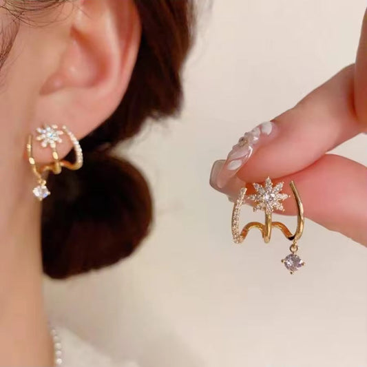 Starlit Bloom Drop Earrings