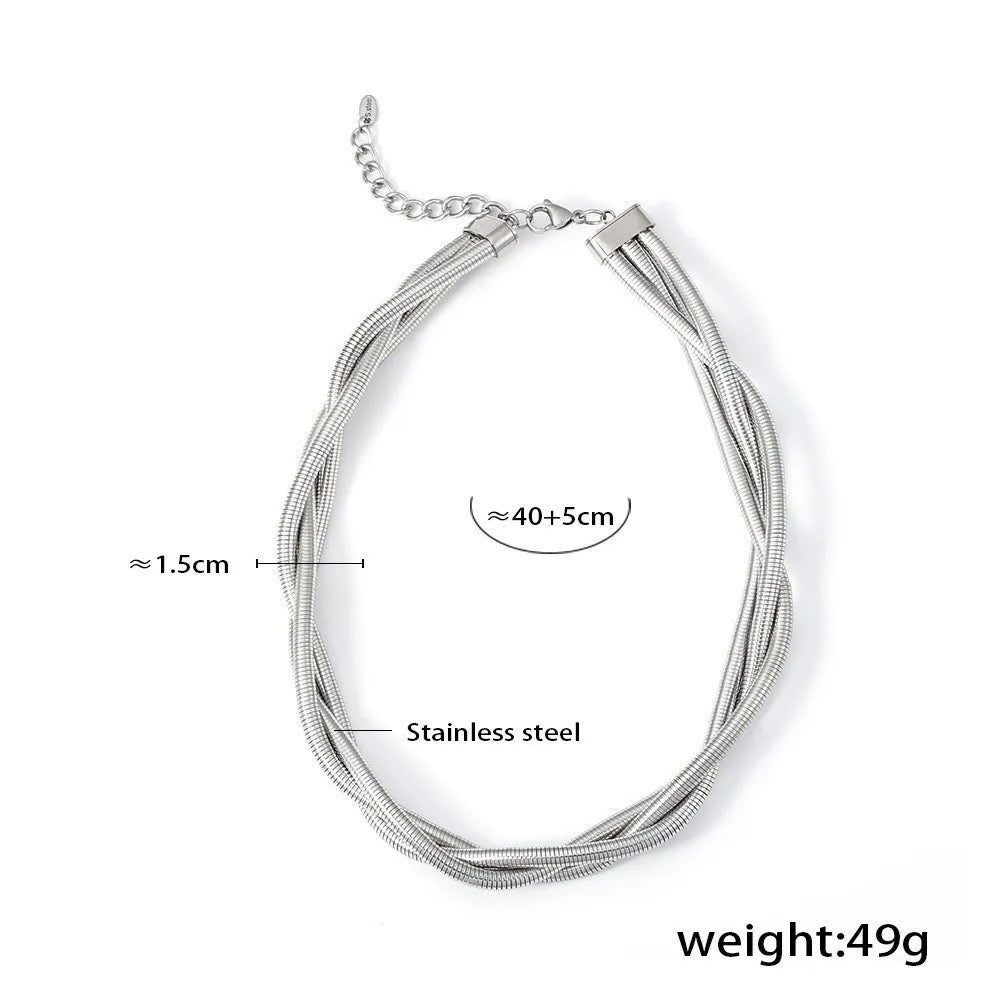 Waterproof Stainless Steel Anti-Tarnish Choker / Necklace for Women and Girls