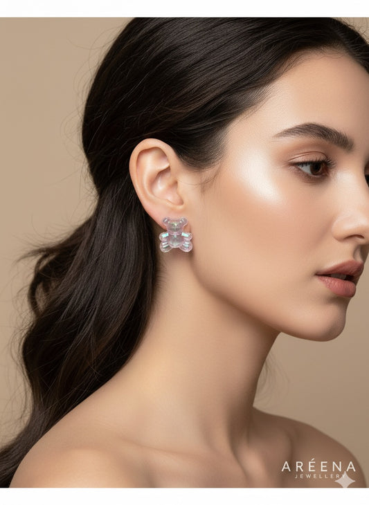 Teddy Love Cute Studs