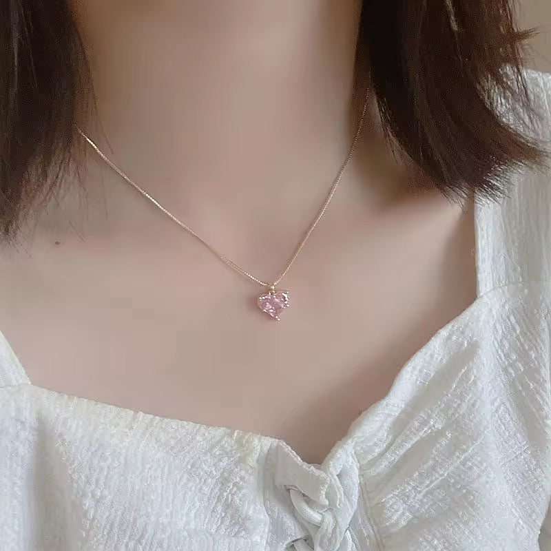 Disney Princess Pink Heart Pendant
