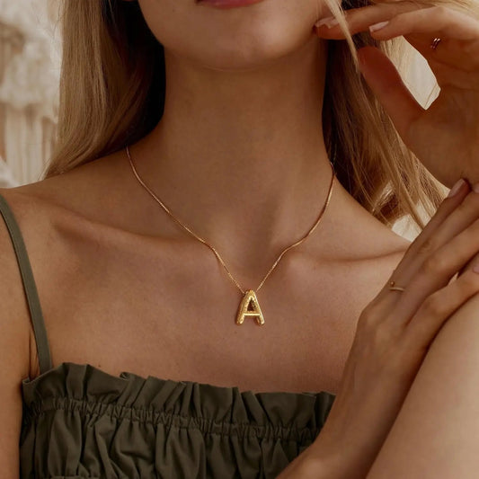 Bold Initial “A” Necklace | Anti-Tarnish | Premium Quality