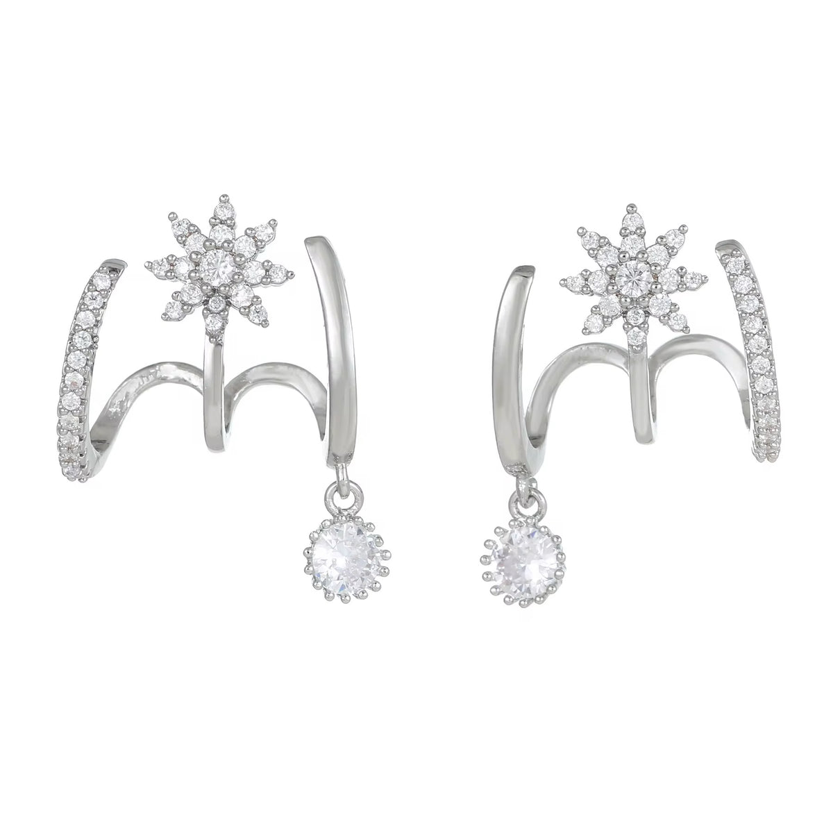Starlit Bloom Drop Earrings