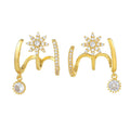 Starlit Bloom Drop Earrings