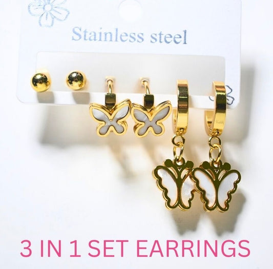Daily Dreams Butterfly Earrings Set