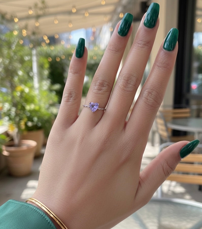 Friendship Heart Chain Ring