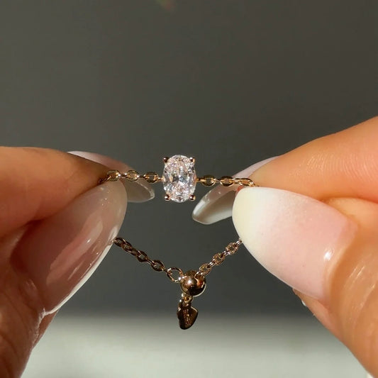 The Original Zunaira Adjustable Chain Ring - Golden