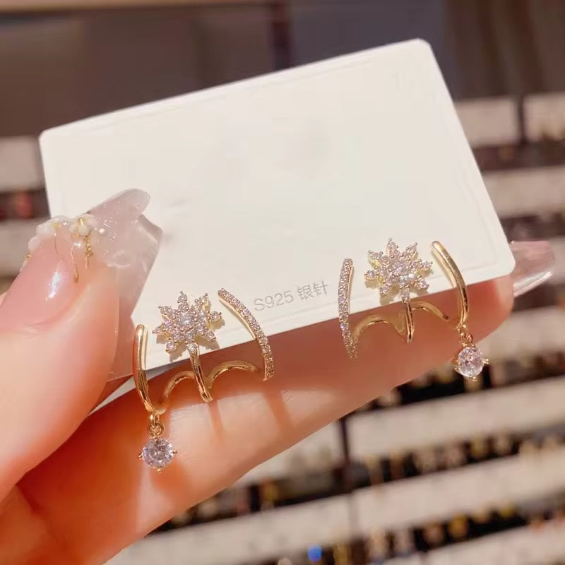 Starlit Bloom Drop Earrings
