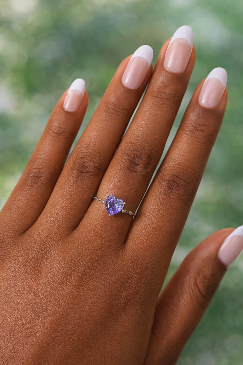 Friendship Heart Chain Ring