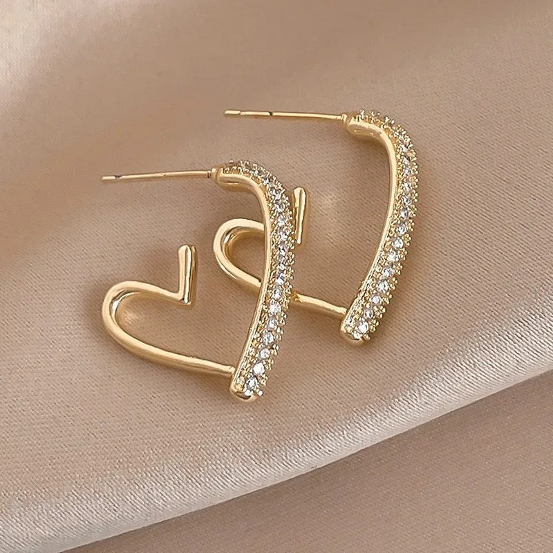 Heartfelt Sparkle Hoops