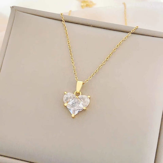Disney Princess White Heart Pendant