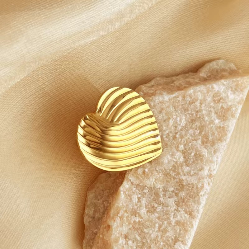 Sea Shell Ring – Anti-Tarnish, Golden, Adjustable Fit