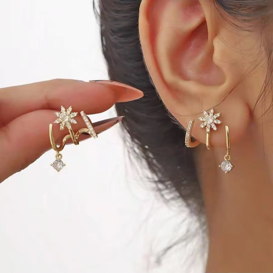 Starlit Bloom Drop Earrings