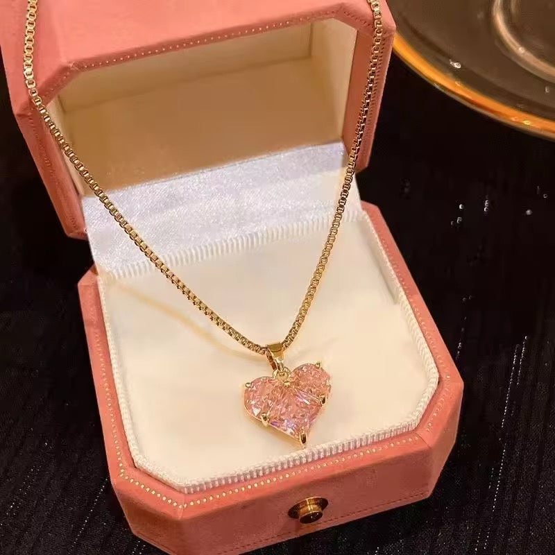 Disney Princess Pink Heart Pendant