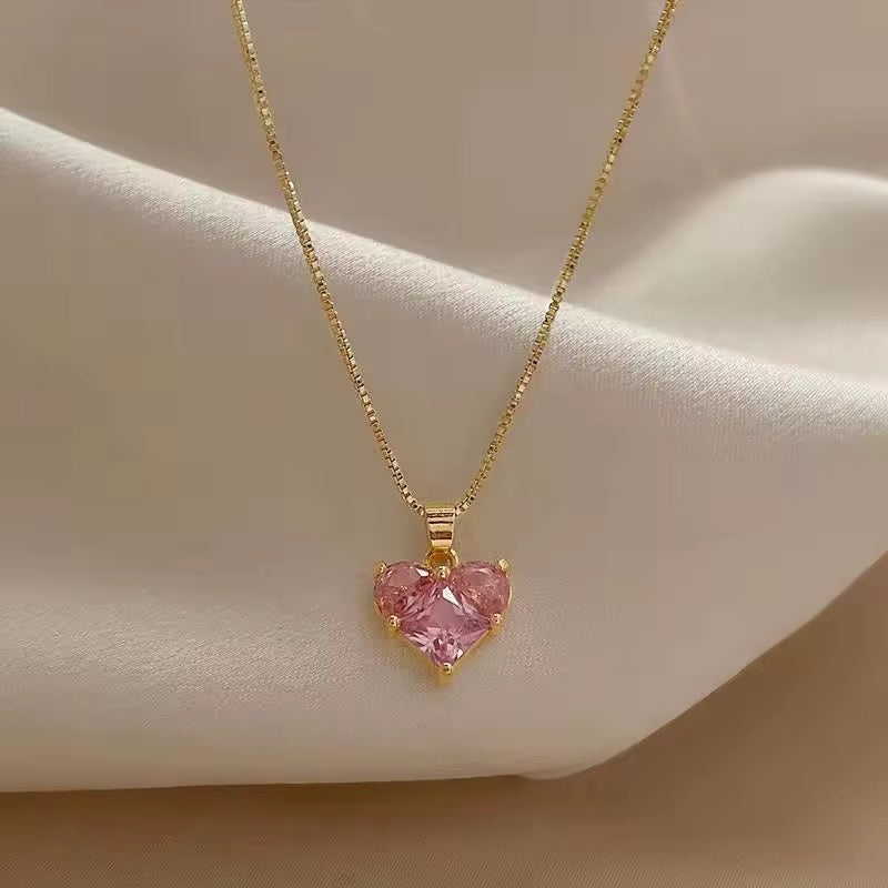 Disney Princess Pink Heart Pendant