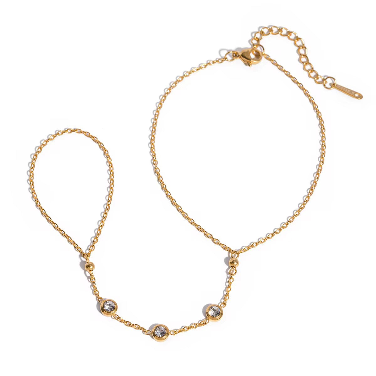 Noor Crystal Hand Chain