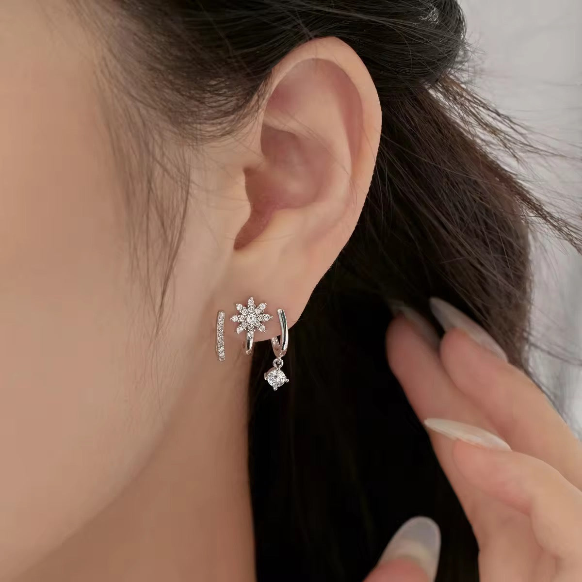 Starlit Bloom Drop Earrings