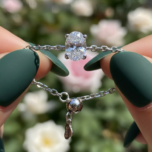 The Original Areena Adjustable Chain Ring - Silver